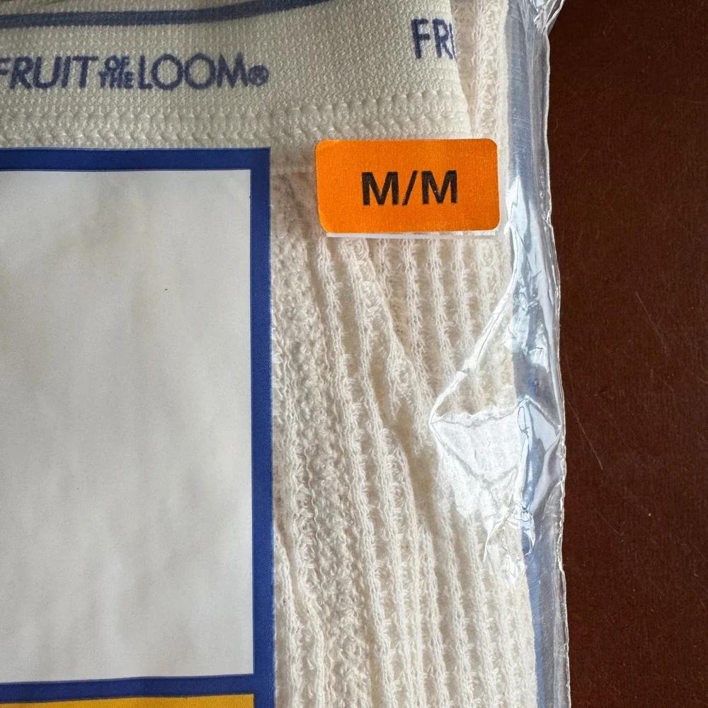 Fruit of the Loom Mens Thermal White Underwear‎ Bottom Pants Size M NEW 2015